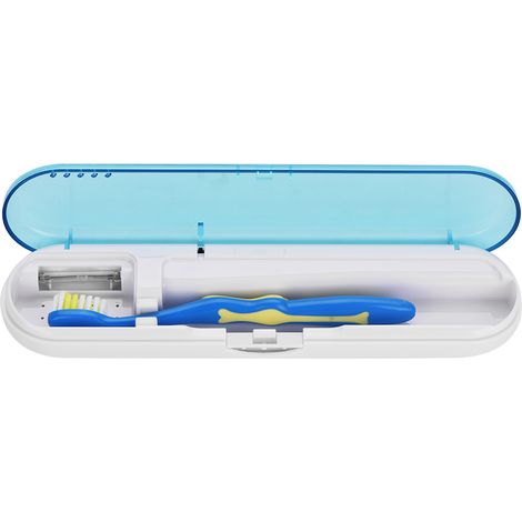 Lumière UV antibactérienne portative pour stérilisation et désinfection des brosses à dents, nettoyeur bleu (1/5)