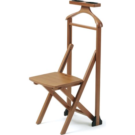 Chaise Valet Hêtre Massif Cerise 57 x 107 x 46 cm (1/5)