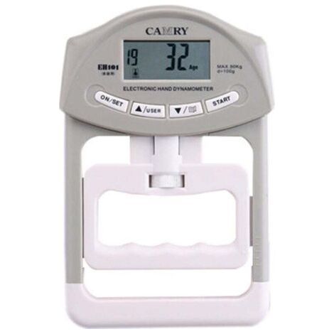 Camry Digital Grip Strength Dynamometer, Automatic Recording, 200 lbs/90 kg