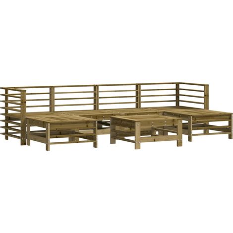 Maison Exclusive - Set Salotto da Giardino 7 pz in Legno Impregnato di Pino (1/5)