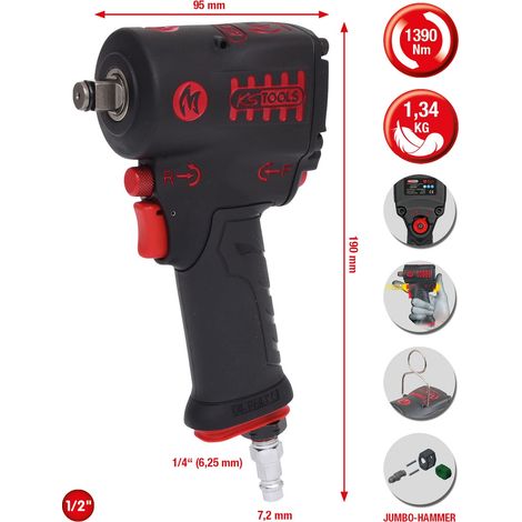 KS Tools 515.1270 515.1270 Druckluft-Schlagschrauber Drehmoment (max.): 615 Nm (1/5)