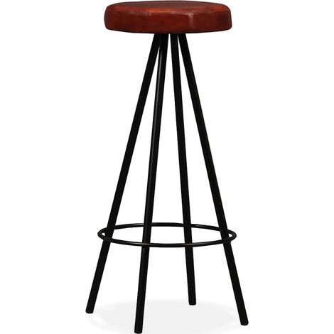 Maison Exclusive - Sgabelli da Bar 4 pz in Vera Pelle (1/5)