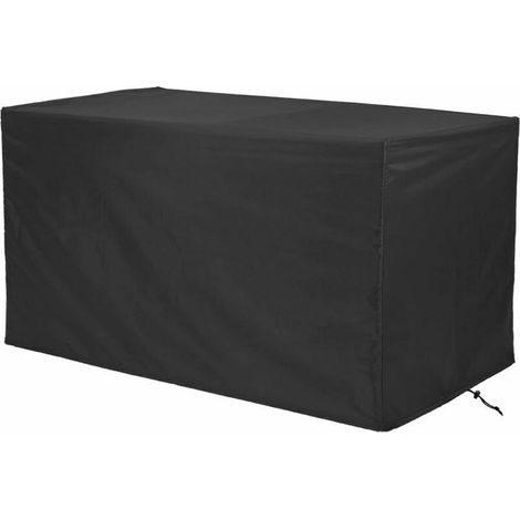 Möbelabdeckung, 150 x 90 x 75 cm, wasserdichte Gartenmöbelabdeckung, 420D Oxford-Abdeckung für rechteckigen Gartentisch, UV-Schutz