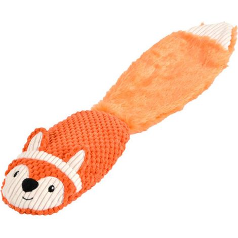 Jouet Peluche Sonore pour Chien "Renard" 55cm Orange (1/2)