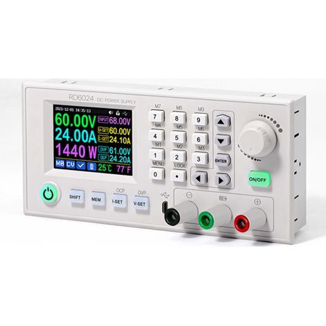 Alimentatore digitale a corrente e tensione costanti, 24 A 12 V/36 V/48 V/60 V, schermo a colori da 2,4 pollici, 5 lingue di sistema (1/5)