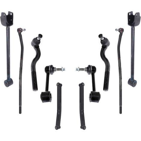 KIT BRACCIO OSCILLANTE 10 PEZZI COMPATIBILE CON JEEP WRANGLER III (JK) 2.8 CRD 04.2007 / Kit Sospensione Completo OE/OEM / Bracci Oscillanti + Testine Sterzo / Sostituzione Diretta OEM