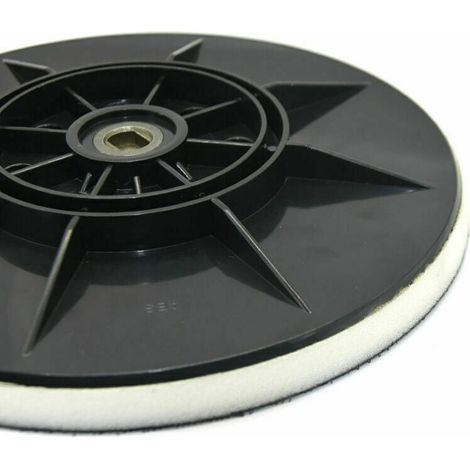 Plateau Support Velcro - Ø 215 mm - Filetage M10 - Pour Ponceuses Angulaires Polisseuses Et Ponceuses Plafond - 1 Pièce