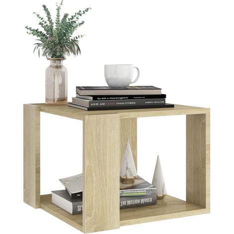 Table basse Chêne sonoma 40x40x30 (1/5)