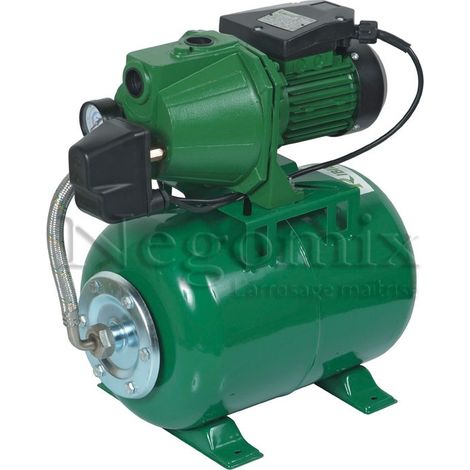 Negomix – Pompe surpresseur 24L – Auto-amorçante pour eaux claires – Débit 3000L/h – Hauteur de refoulement 40m – Pression max 3 bars