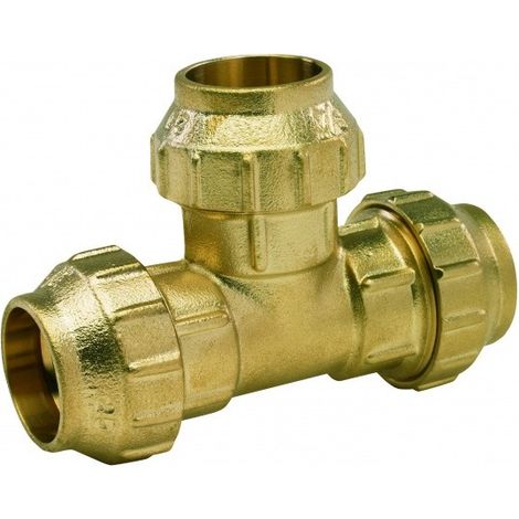 Té égal avec écrou extérieur RACCORDS BRASS - ARC Mesures : 50 mm