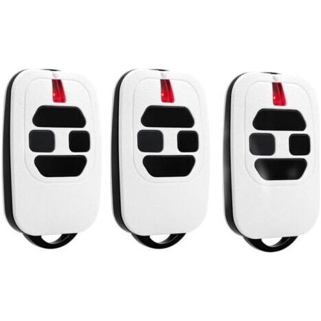 FENOPLASTICALot de 3 Telecommande Portail 433,92MHz Compatible avec DEA GTI2/4, GT2/4, Mio TR2/4, Mio TR2N/4N Télécommande pour Porte de Garage（White） (1/4)