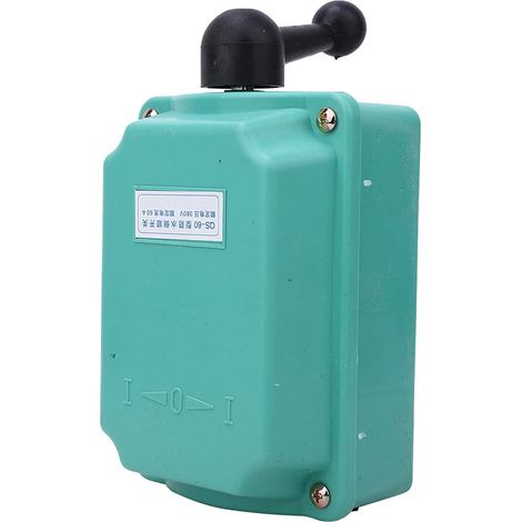 QS-60 Forward Reverse Switch, Waterproof Plastic Shell Handle, Excellent Manufacturing and Stable Performance, Suitable for Single and Three Phase Motors (with (1/5)