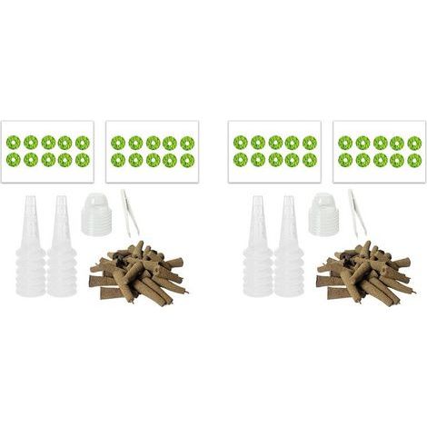 Kit de 24 Gousses de Graines pour Jardin, Accessoires de Jardin Hydroponique pour Système de Démarrage, Kits de Germination de Plantes (1/4)