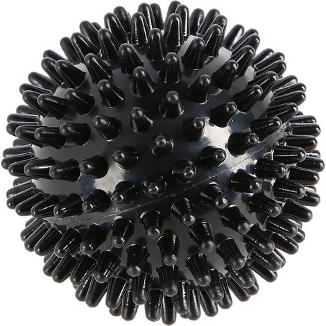 Palla da massaggio nera con punte - Sollievo dal dolore, 6 cm (1/5)