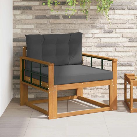 Outdoor Mittelsofa Massivholz Akazie Natur (1/5)