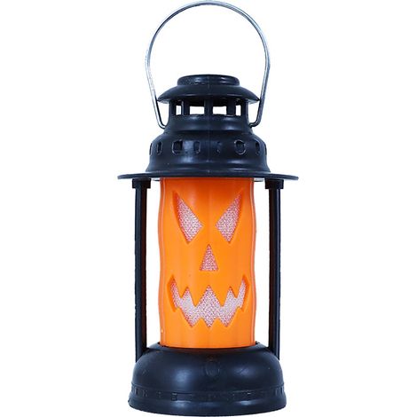 Lampe À Pétrole Crâne - Décoration Halloween Extérieur Intérieur - Éclairée - Pour Bar Scène Fenêtre - 1 Pièce (1/2)
