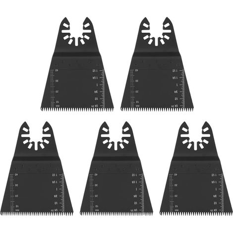 Lames de scie oscillantes, lot de 5, 65 mm, pour plastique, bois, métal, universelles Fein Multimaster, Dremel, Bosch, Makita, Dewalt (1/5)