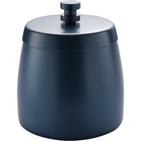 Collecteur de suie en acier inoxydable avec couvercle pour l'intérieur et l'extérieur, design coupe-vent pour terrasse et jardin, facile à nettoyer, anti-odeurs (bleu) (1/5)