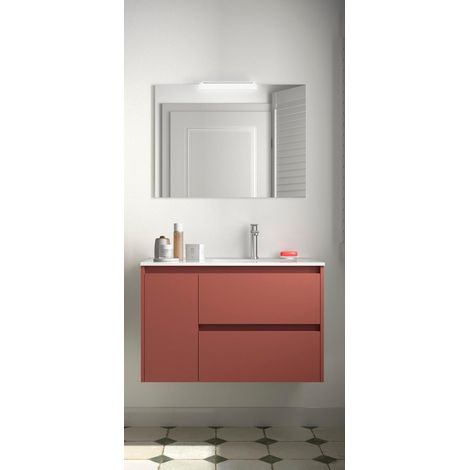 Salgar Noja Komplett-Set 850 2 Schubladen - Tür links Red Satin (1/3)