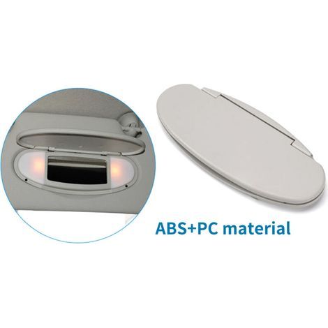Pare-soleil avec miroir de courtoisie pour Mini Cooper R55/R56/R60 (2007–2014), remplacement direct, finition élégante et fonctionnel