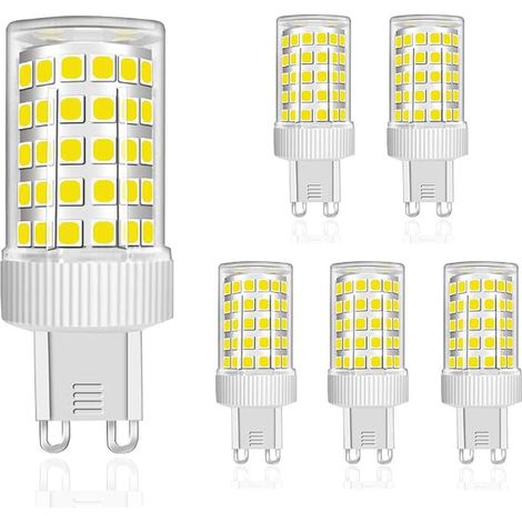 G9 LED Bulbs 10W Equivalent Halogen Bulbs 80W, 800Lm, 86-LED, Cool White 6000K, Flicker-Free, Not Dimmable, AC 220-240V, Φ22 x 58 mm