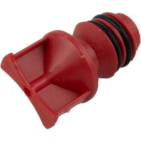 Bouchons d'huile de compresseur d'air, 30 pièces, 17mm, 0.66 pouces, filetage mâle Dia, bouchon de reniflard d'huile, en plastique rouge, outil pneumatique, accessoires, pièces, nouveau (1/4)