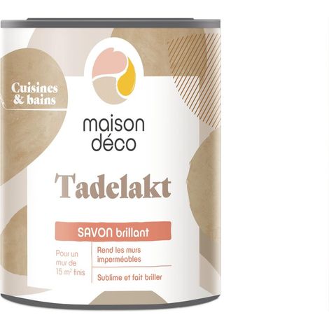 MAISON DECO Enduit décoratif Tadelakt, incolore, 1l (1/2)