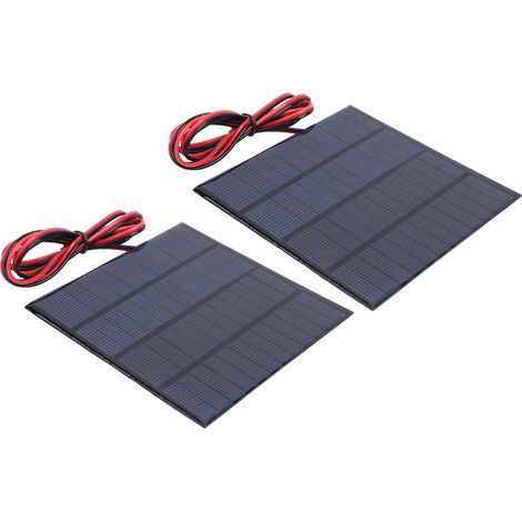 Module Solaire Miniature 2 Pièces avec Câble 1M pour Alimentation 12V 150mA DC (1/5)