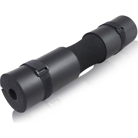 Coussinet de squat extra épais avec fermetures Velcro pour les exercices de poussée de hanche, l'haltérophilie et les squats lourds, compatible avec les barres d'haltères olympiques standard. (1/5)