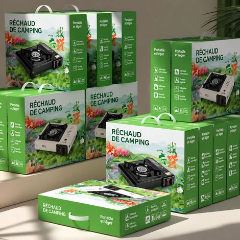 Réchaud à Gaz Portable Simple Usage en Acier Inoxydable Camping Barbecue Modèle 011 2 g – Livraison gratuite (1/5)