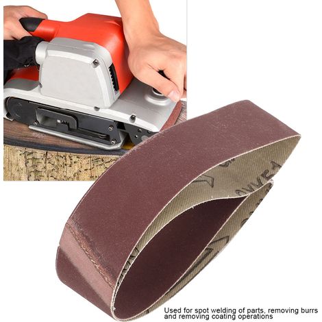 10 bandes abrasives en alumine pour ponçage, meulage et polissage, 53330 (grain 800) (1/5)
