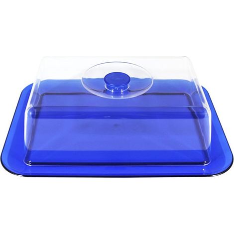 Contenitore da frigo vassoio porta pane formaggio dolci alimenti per cucina 32cm con coperchio prodotto interamente in italia (1/5)