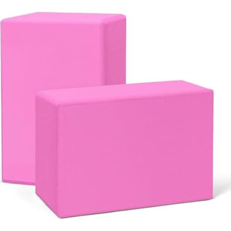 Bloc De Yoga - EVA - 3 x 6 x 9 Pouces - Pour Yoga Pilates Méditation Étirements - 2 Pièces (1/3)
