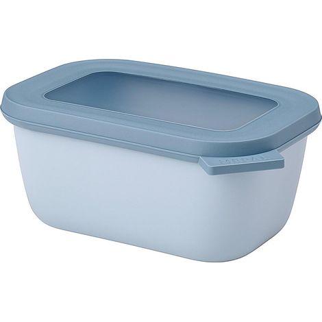 Bol Multifonction Rectangulaire Boîte Conservation Alimentaire avec Couvercle Convient comme Boîte de Hermétique pour le Réfrigérateur, Micro-ondes (1/3)