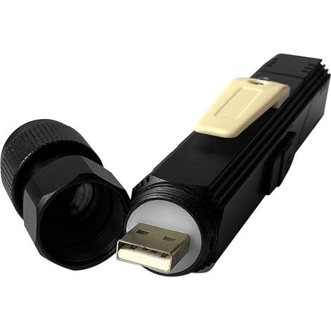 Lampe torche pliable rechargeable ultra lumineuse multifonction en alliage d'aluminium tête magnétique modèle compact pour chantier (1/5)