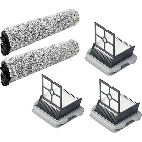 Convient pour l'autolaveuse de sols intelligente Roborock U10 : kit d'accessoires pour brosse principale, filtre et brosse à rouleau (1/5)