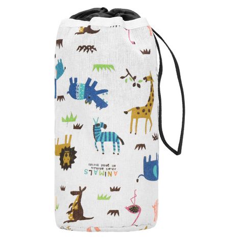 Spielzeugbeutel mit Matte Tasche 11 x 20 cm Safari Motiv