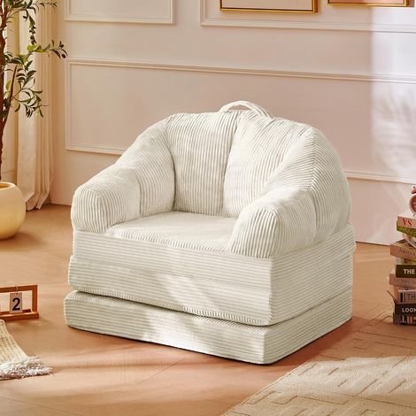 Banquette lit BZ 88cm couchage Régulier Blanc (1/4)