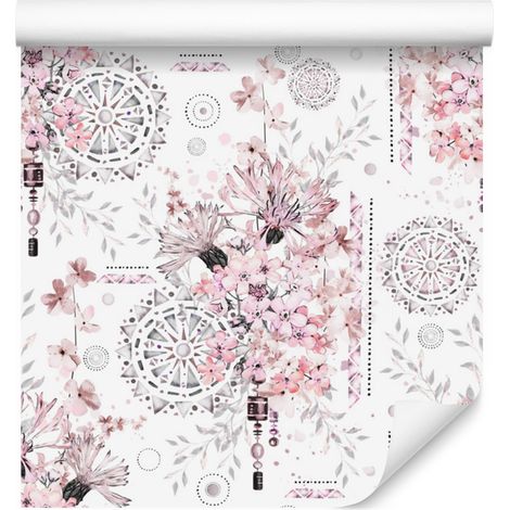 Papier peint Fleurs et Ornements pour Salon et Chambre 50x1000 cm (1/5)