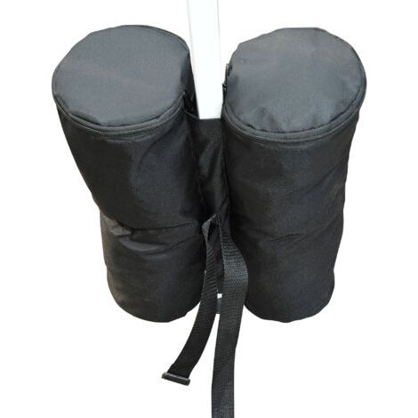 SABIR Ensemble de 4 supports pour pavillons pliables et tentes de réception, robustes et noirs, idéaux pour une stabilité optimale des chapiteaux. (1/5)
