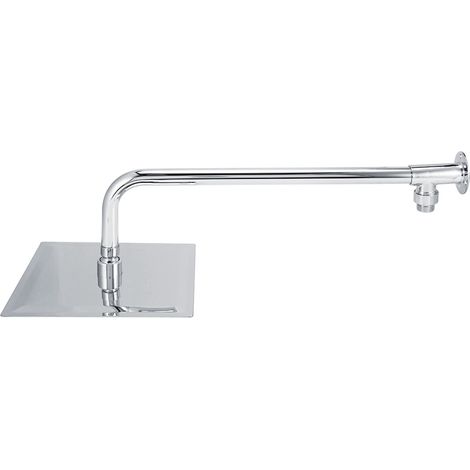 Wandmontierter 8-Zoll-Regenduschkopf aus Edelstahl mit G1/2-Zoll-Gewinde, Top-Spray-Duschkopf, Badezimmerzubehör, Duschkopf-Set (1/5)