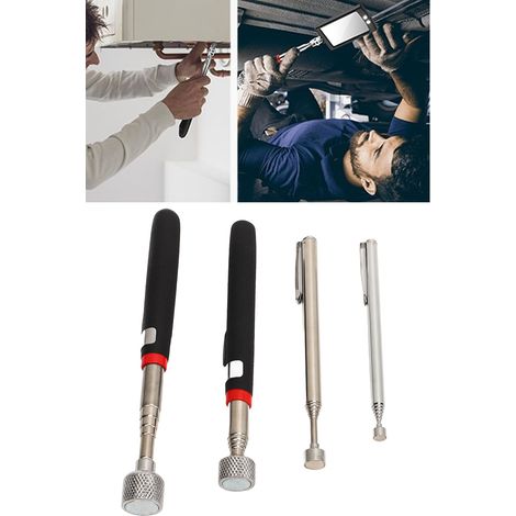 Ensemble d'outils de ramassage magnétique télescopiques en 4 pièces : levier magnétique de 6,8 kg + levier magnétique de 4,5 kg + levier magnétique de 1,6 kg + levier magnétique de 0,7 kg (1/5)