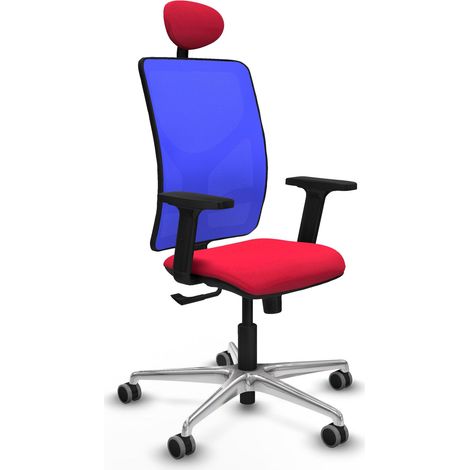 Silla de oficina piqueras y crespo Motilla azul rojo confort (1/2)