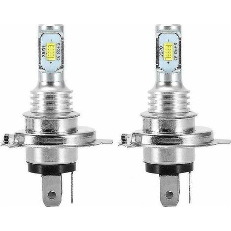 2 X H4 9003 Hb2 6000k Super White Csp Ampoule de phare LED Kitsubaoe (1/4)
