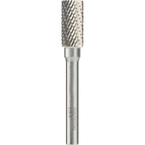 Fraise Rotative HM Tige Cylindrique sans Coupe Frontale - Fontes, Aciers D. 2.5 x Lt. 38 x Lu. 10 x Q. 3 mm - Diamwood