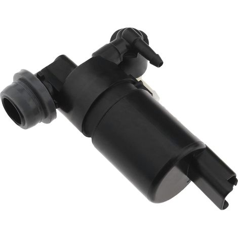 Frontscheibenwaschpumpe mit Doppelauslass 286200851R 289200004R 600154944 Kompatibel mit Almera Tino Micra Pathfinder Qashqai Terrano Schwarzer Kunststoff (1/5)