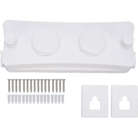 Tendedero retráctil de aluminio para interior de balcón (blanco) (1/4)