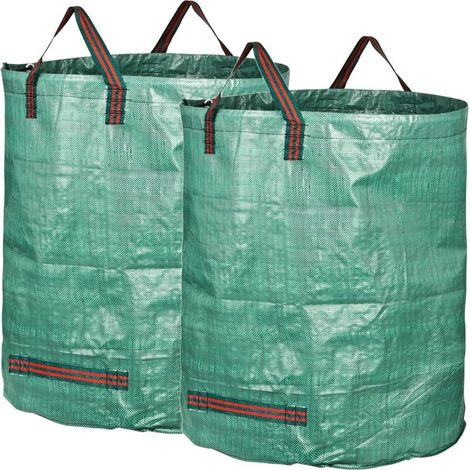 2X Sacs De Jardin 300L Indéchirables 67Cm X 84Cm (1/4)