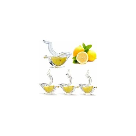 einzelne Zitronenpressen, manuelle Zitruspresse, Zitronenpresse mit Acryl-Clip, manuelle Fruchtpresse für Zuhause, Küche, Bar, Gadget, einzelne Zitronenpresse mit vogelförmigem Design - Crezuo