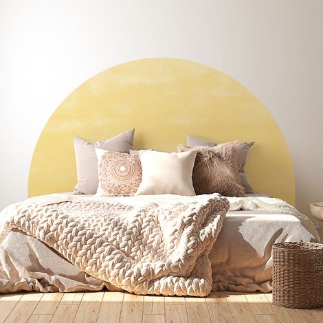 Stickers tête de lit - Couleur tendance - 160 x 130 cm - Pour lits (120 à 140 cm) - Adhésif MAT (1/2)